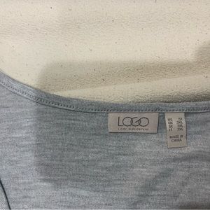 Logo by Lori Goldstein brand new size 2X gray